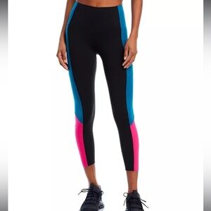 Sweaty Betty Black, Blue, and Pink Leggings